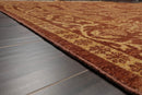 6x9 Brown Hand Knotted 100% Wool Traditional Oriental Area Rug