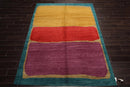 6x9 Gold Hand Knotted Tibetan 100% Wool Michaelian & Kohlberg Traditional Oriental Area Rug