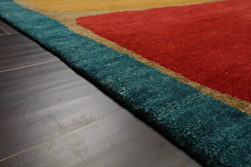 6x9 Gold Hand Knotted Tibetan 100% Wool Michaelian & Kohlberg Traditional Oriental Area Rug