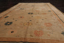 6x9 Beige Hand Knotted Tibetan 100% Wool Art Deco Traditional Oriental Area Rug
