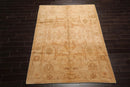 6x9 Beige Hand Knotted Tibetan 100% Wool Michaelian & Kohlberg Traditional Oriental Area Rug
