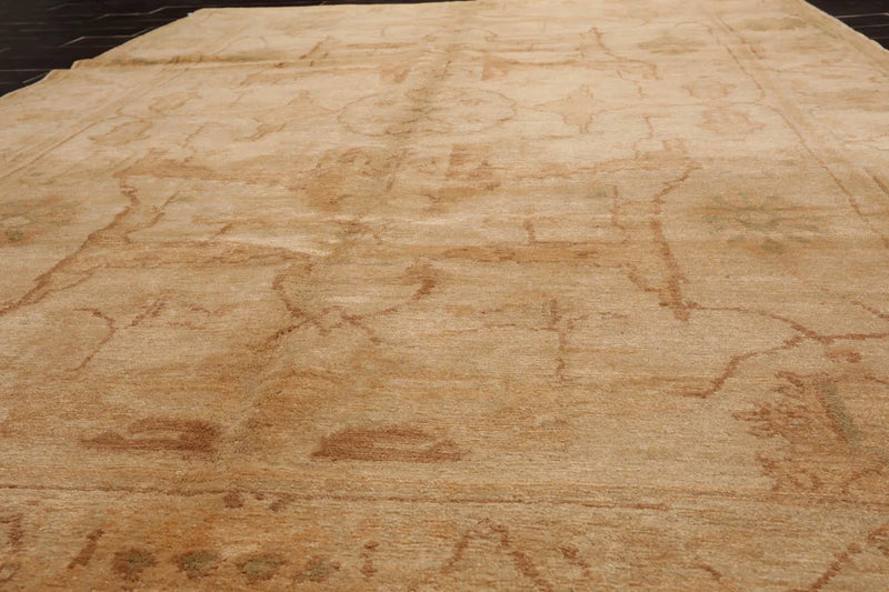 6x9 Beige Hand Knotted Tibetan 100% Wool Michaelian & Kohlberg Traditional Oriental Area Rug