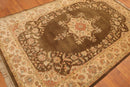 5' x 7'9" Hand Knotted Kermann Traditional 100% Wool Persian Oriental Area rug Mocha