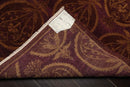 6x9 Aubergine Hand Knotted Tibetan 100% Wool Michaelian & Kohlberg Transitional Oriental Area Rug