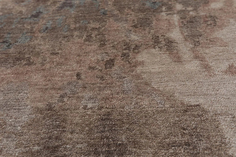 2’ x 3’ Hand Knotted Wool & Silk Transitional Tibetan Oriental Area rug Gray