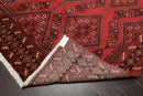 6'7" x 9'9" Hand Knotted 100% Wool Yalameh Traditional Oriental Area Rug Red