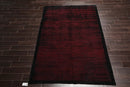 6x9 Hand Knotted Tibetan 100% Wool Tibetan Traditional Oriental Area Rug Black, Red Color
