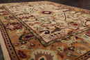 5x7 Beige, Tan Hand Knotted Tibetan 100% Wool Traditional Oriental Area Rug
