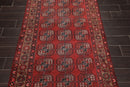 3'9" x 6'8" Hand Knotted Antique 100% Wool Zanjan Oriental Area Rug Red