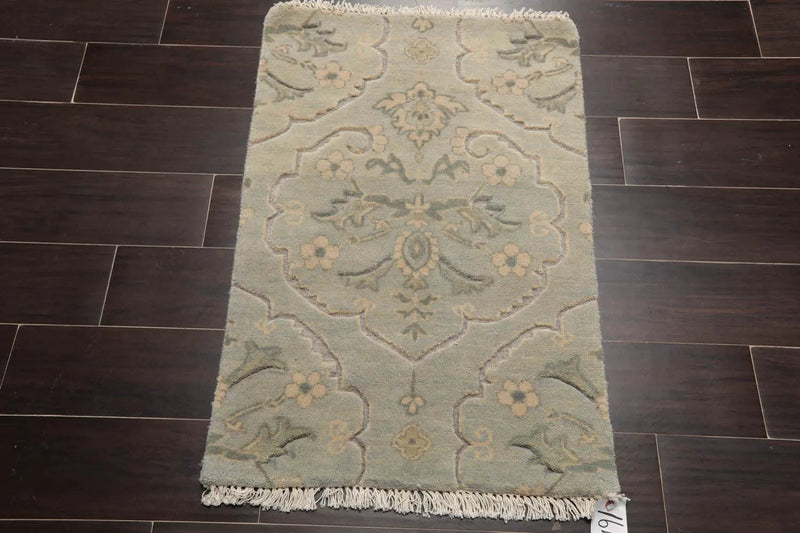 2' x 3' Hand Knotted 100% Wool Transitional Tibetan Oriental Area Rug Gray
