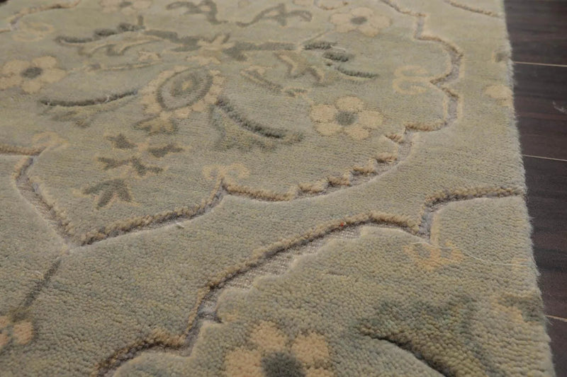 2' x 3' Hand Knotted 100% Wool Transitional Tibetan Oriental Area Rug Gray