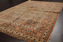 4x6 Beige, Orange Hand Knotted Tribal 100% Wool Heriz Traditional 250 KPSI Oriental Area Rug