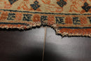 4x6 Beige, Orange Hand Knotted Tribal 100% Wool Heriz Traditional 250 KPSI Oriental Area Rug