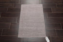 2' x 3' Hand Woven Silk Modern Flatweave Kilim Oriental Area Rug Dark Taupe