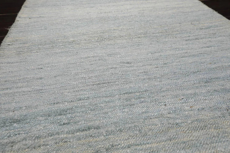 2' x 3' Hand Woven 100% Silk Modern Flatweave Kilim Oriental Area Rug Blue