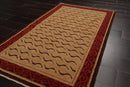 3x5 Gold, Brown Hand Knotted Tibetan 100% Wool Michaelian & Kohlberg Transitional Oriental Area Rug