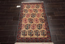 3x5 Beige,Rust Hand Knotted Tibetan 100% Wool Transitional Oriental Area Rug