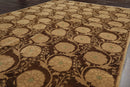 5x7 Brown,Moss Hand Knotted Tibetan 100% Wool Michaelian & Kohlberg Modern & Contemporary Oriental Area Rug