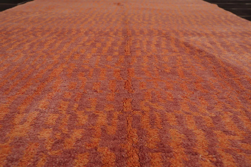 3x5 Muted Coral Hand Knotted Tibetan 100% Wool Michaelian & Kohlberg Modern & Contemporary Oriental Area Rug