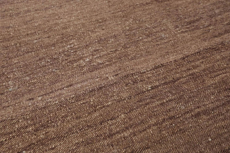 2' x 3' Hand Woven 100% Silk Modern Flatweave Kilim Oriental Area Rug Brown