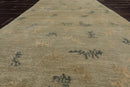 3x5 Moss, Beige Hand Knotted Tibetan 100% Wool Michaelian & Kohlberg Swiss Wash Modern Oriental Area Rug