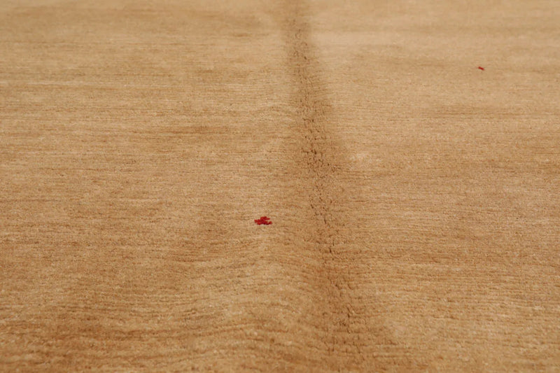 4x6  Red, Tan Hand Knotted Tibetan 100% Wool Michaelian & Kohlberg Swiss Wash Contemporary Oriental Area Rug