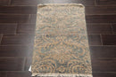 2' x 3' Hand Knotted 100% Wool Modern Tibetan Oriental Area Rug Blue