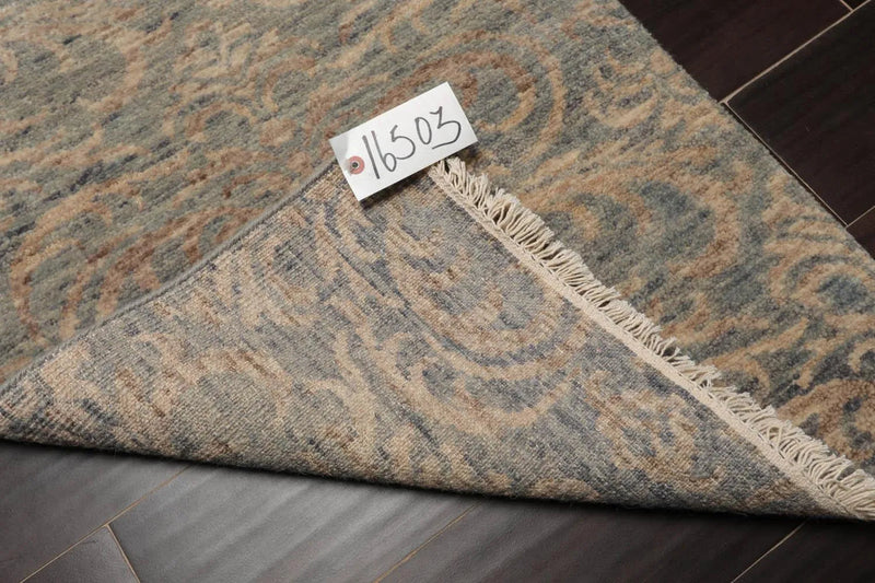 2' x 3' Hand Knotted 100% Wool Modern Tibetan Oriental Area Rug Blue