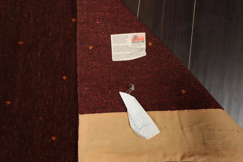 4x6 Chocolate,Orange Hand Knotted Tibetan 100% Wool Michaelian & Kohlberg Contemporary Oriental Area Rug