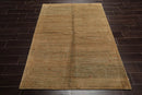 4x6 Moss, Red Hand Knotted Tibetan 100% Wool Swiss Wash Michaelian & Kohlberg Contemporary Oriental Area Rug