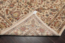 5’10" x 8’11" Hand Knotted Wool & Silk Sino Persian 200 KPSI Area Rug Ivory Tan
