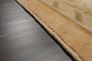 3'9''x9' Runner Beige, Sage Hand Knotted Tibetan 100% Wool Michaelian & Kohlberg Transitional Oriental Area Rug