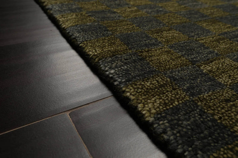 5x7 Green, Slate Hand Knotted Tibetan 100% Wool Michaelian & Kohlberg Modern & Contemporary Oriental Area Rug