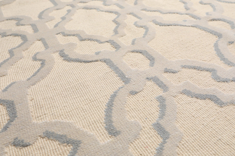 8'11" x 12'8" Hand Knotted Wool Peshawar Oriental Area Rug Gray/Slate Modern