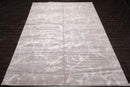 9’11" x 13’8" Hand Knotted Wool & Silk Modern Tibetan Oriental Area Rug Taupe