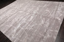 9’11" x 13’8" Hand Knotted Wool & Silk Modern Tibetan Oriental Area Rug Taupe
