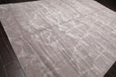 9’11" x 13’8" Hand Knotted Wool & Silk Modern Tibetan Oriental Area Rug Taupe