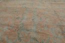 9'3" x 12' Hand Knotted Wool & Silk Transitional Turkish Oriental Area Rug Teal