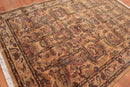 6x9 Gold, Rust Machine Made Wilton Weave 100% Wool Traditional Oriental Area Rug