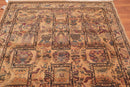 6x9 Gold, Rust Machine Made Wilton Weave 100% Wool Traditional Oriental Area Rug