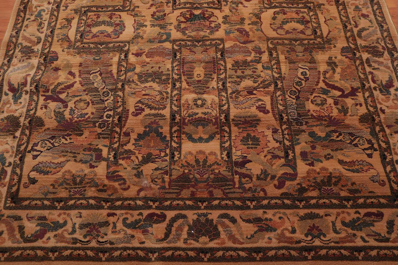 6x9 Gold, Rust Machine Made Wilton Weave 100% Wool Traditional Oriental Area Rug
