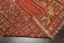 3'8" x 4'5" Hand Knotted 100% Wool Antique Turkish Oushak Oriental Area Rug Tan