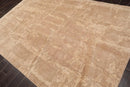 6' x 9' Modern Machine Made 100% Wool Oriental Area Rug Tan, Brown