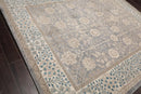 7'10” x 9'10” Designer 100% Polypropylene Oriental Area Rug Gray, Beige