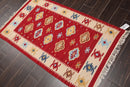 3' x 5' Hand Woven 100% Wool Southwestern Kilim Oriental Area rug Red