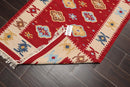 3' x 5' Hand Woven 100% Wool Southwestern Kilim Oriental Area rug Red