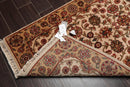 2’11” x 5’2" Hand Knotted 100% Wool Agra Traditional Oriental Area Rug Beige