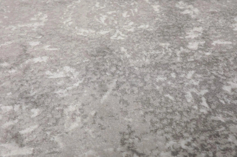 5' x 7' Loom Bloom Lara Erased Pattern Oriental Area Rug Silver, Gray, White