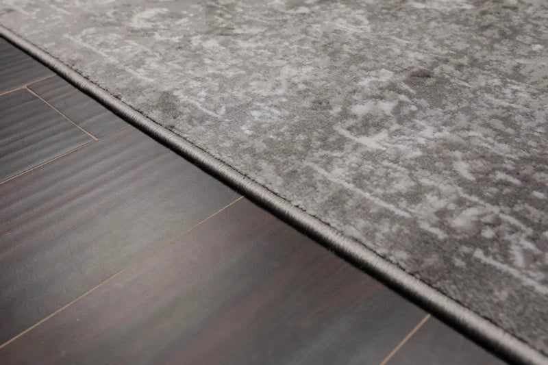 5' x 7' Loom Bloom Lara Erased Pattern Oriental Area Rug Silver, Gray, White