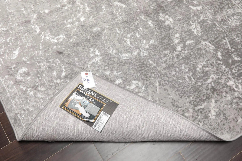 5' x 7' Loom Bloom Lara Erased Pattern Oriental Area Rug Silver, Gray, White